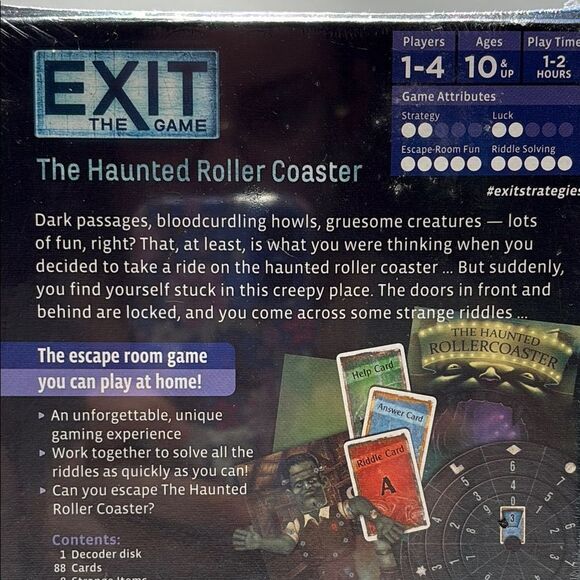 EXIT: The Haunted Roller Coaster Game - Black and Green - Picture 8 of 10